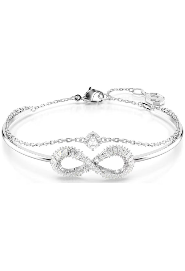 Swarovski Hyperbola Infinity Bangle Rhodium Plated