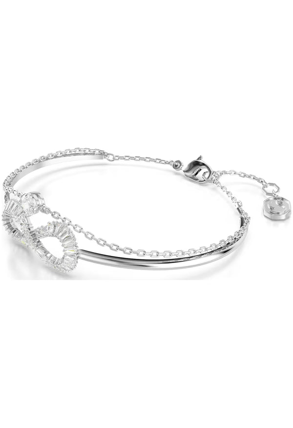 Swarovski Hyperbola Infinity Bangle Rhodium Plated