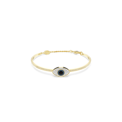 Swarovski Symbolica bangle, Evil eye, Gold-tone plated