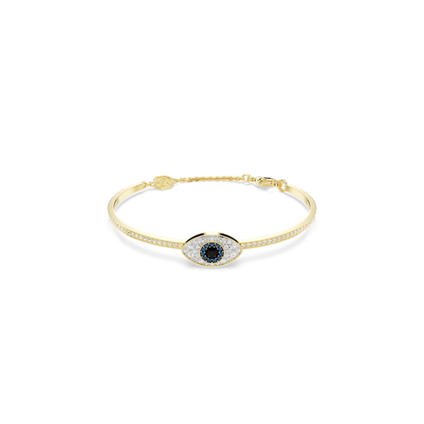 Swarovski Symbolica bangle, Evil eye, Gold-tone plated