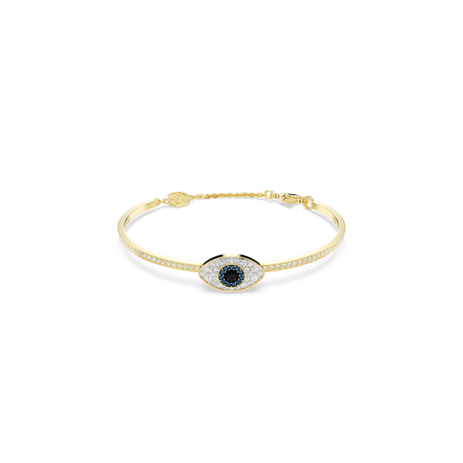 Swarovski Symbolica bangle, Evil eye, Gold-tone plated