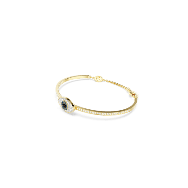 Swarovski Symbolica bangle, Evil eye, Gold-tone plated