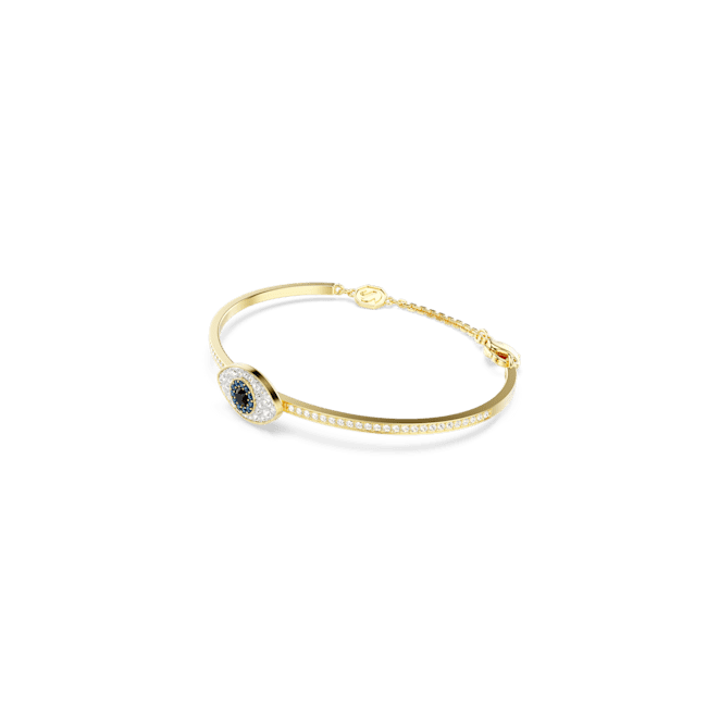 Swarovski Symbolica bangle, Evil eye, Gold-tone plated