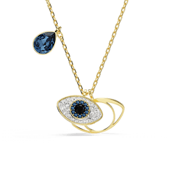 Swarovski Symbolica pendant, Evil eye, Gold-tone plated