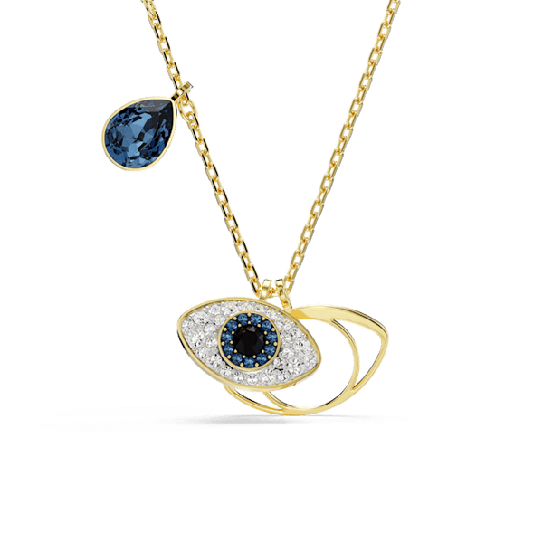 Swarovski Symbolica pendant, Evil eye, Gold-tone plated