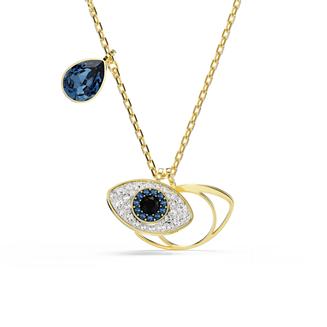 Swarovski Symbolica pendant, Evil eye, Gold-tone plated