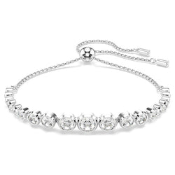 Swarovski Imber Round Cut Graduated Tennis Bracelet Rhodium Plated