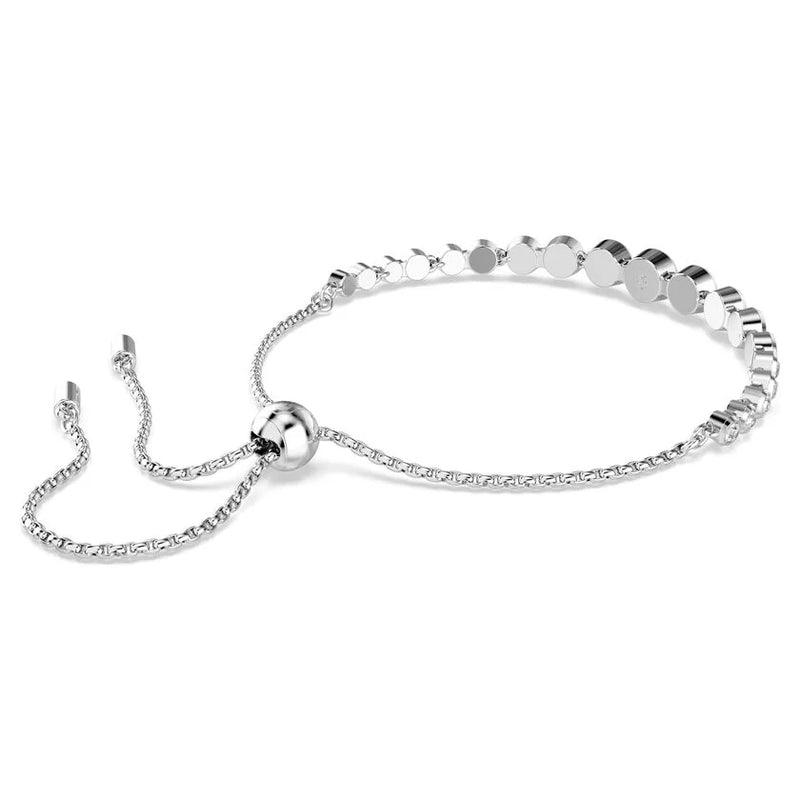 Swarovski Imber Round Cut Graduated Tennis Bracelet Rhodium Plated