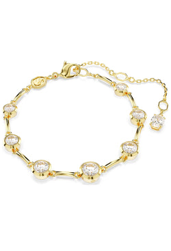 Swarovski Imber Tennis Round Cut Bracelet Gold Plated