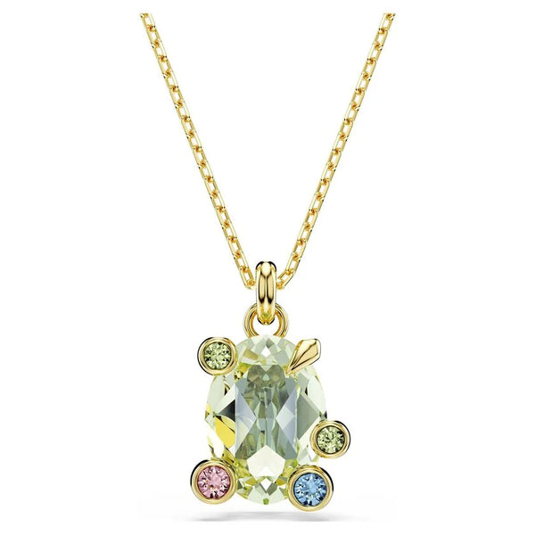 Swarovski Gema Multicoloured Pendant Gold Plated