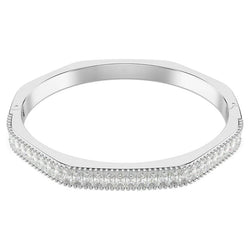 Swarovski Matrix Baguette Cut Bangle Rhodium Plated