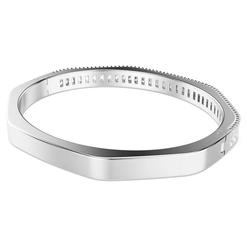 Swarovski Matrix Baguette Cut Bangle Rhodium Plated