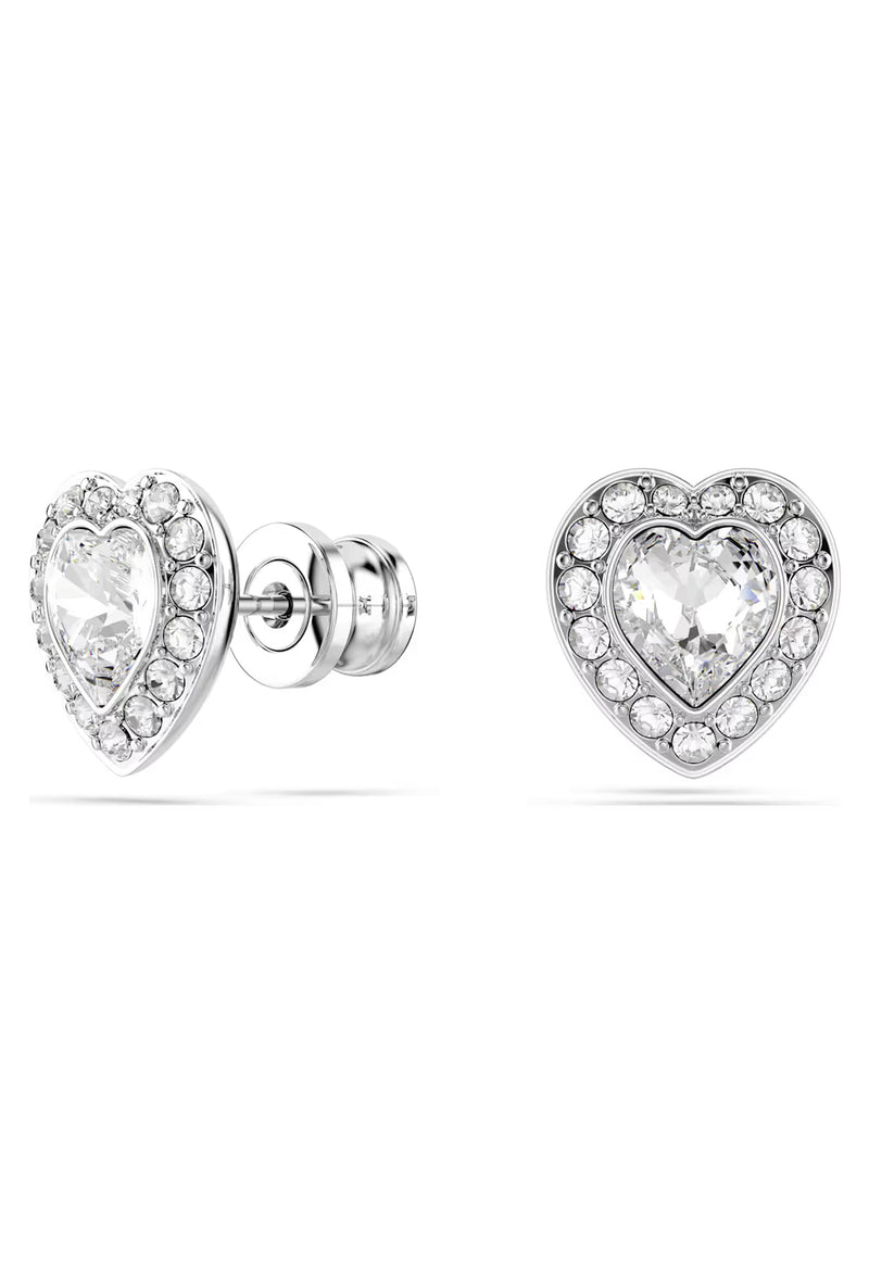 Swarovski Ariana Grande 2025 Capsule Collection: Angelic Heart Pendant and Earring Set Rhodium Plated