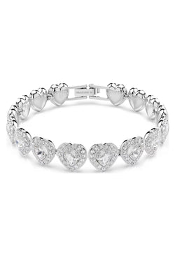 Swarovski Ariana Grande 2025 Capsule Collection: Angelic Heart Bracelet Rhodium Plated