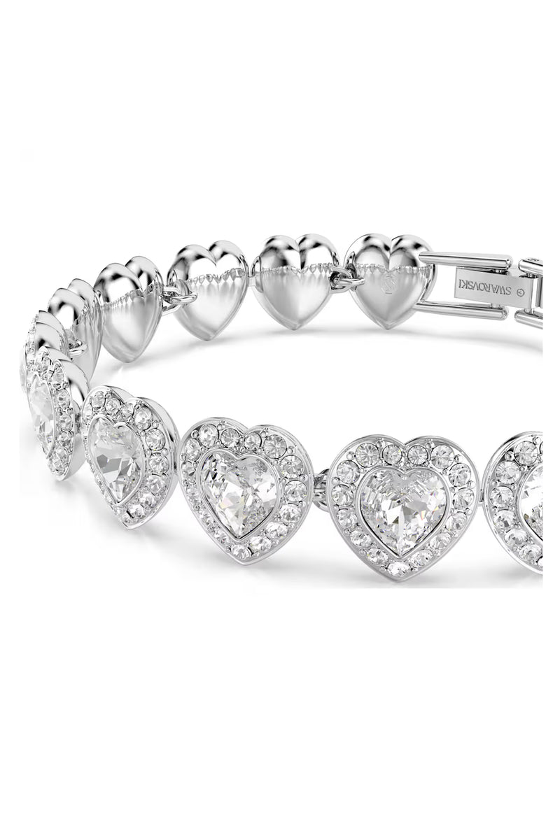 Swarovski Ariana Grande 2025 Capsule Collection: Angelic Heart Bracelet Rhodium Plated