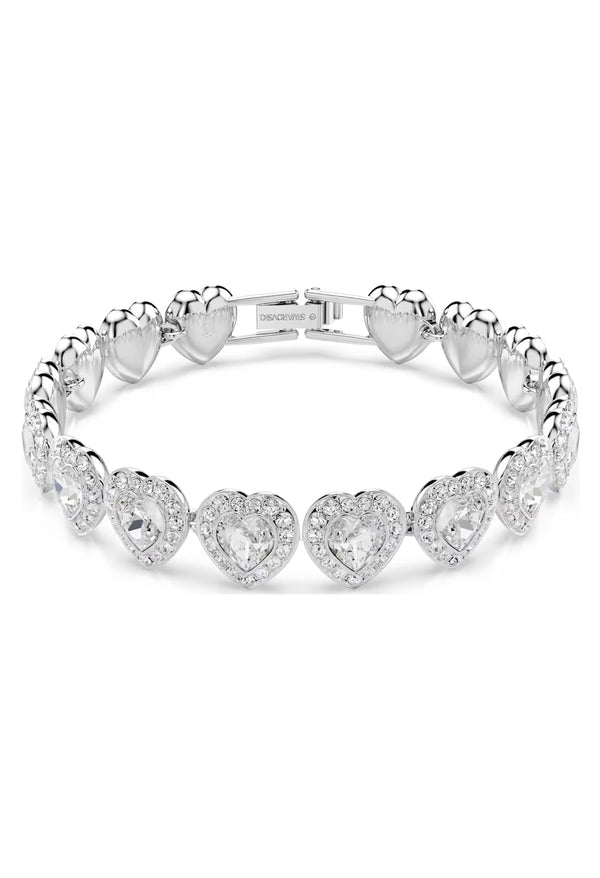 Swarovski Ariana Grande 2025 Capsule Collection: Angelic Heart Bracelet Rhodium Plated