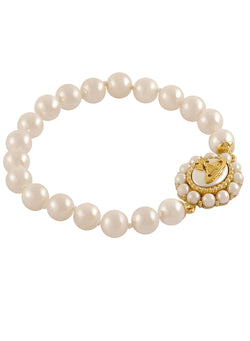 Vivienne Westwood Amaya Large Pearl Bracelet Gold Plated