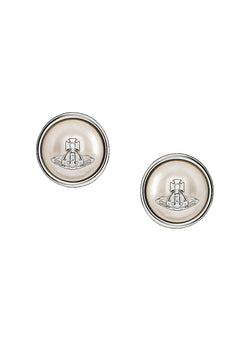 Vivienne Westwood Olga Pearl Earrings Platinum Plated