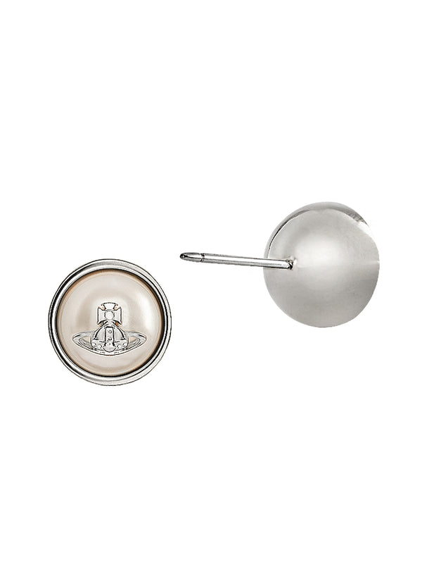 Vivienne Westwood Olga Pearl Earrings Platinum Plated