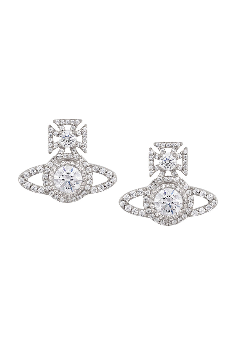 Vivienne Westwood Norabelle Earrings Platinum Plated