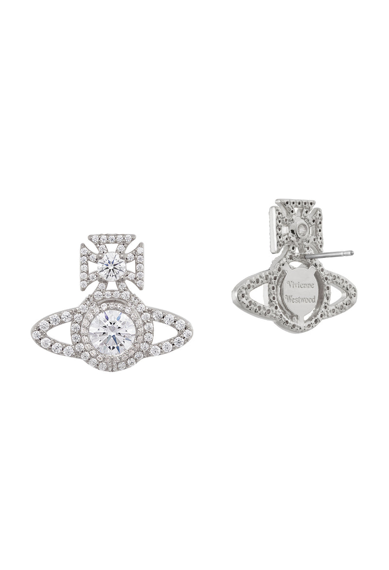 Vivienne Westwood Norabelle Earrings Platinum Plated