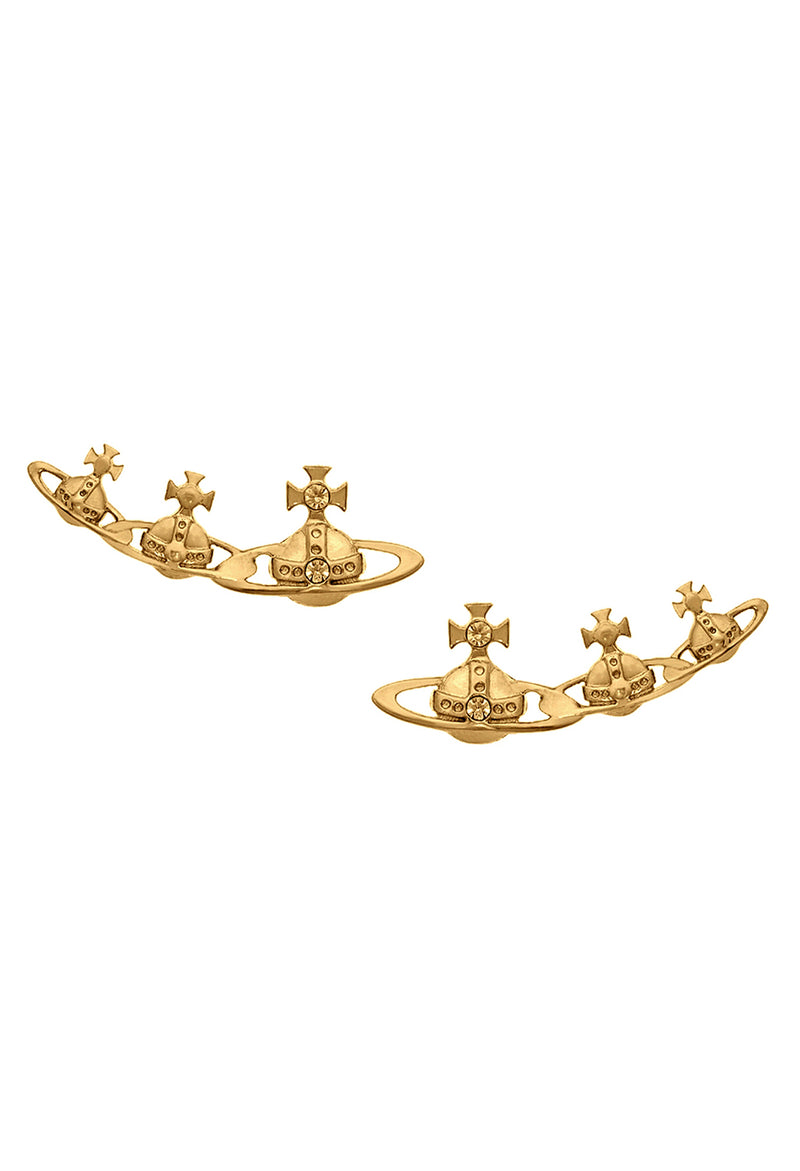 Vivienne Westwood Crystal Candy Earrings Gold Plated