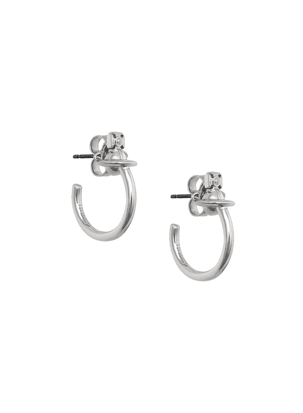 Vivienne Westwood Vera Hoop Earrings Platinum Plated