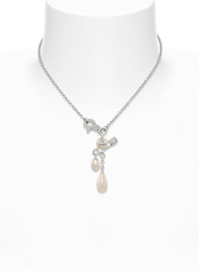 Vivienne Westwood Claude Small Pendant Platinum Plated