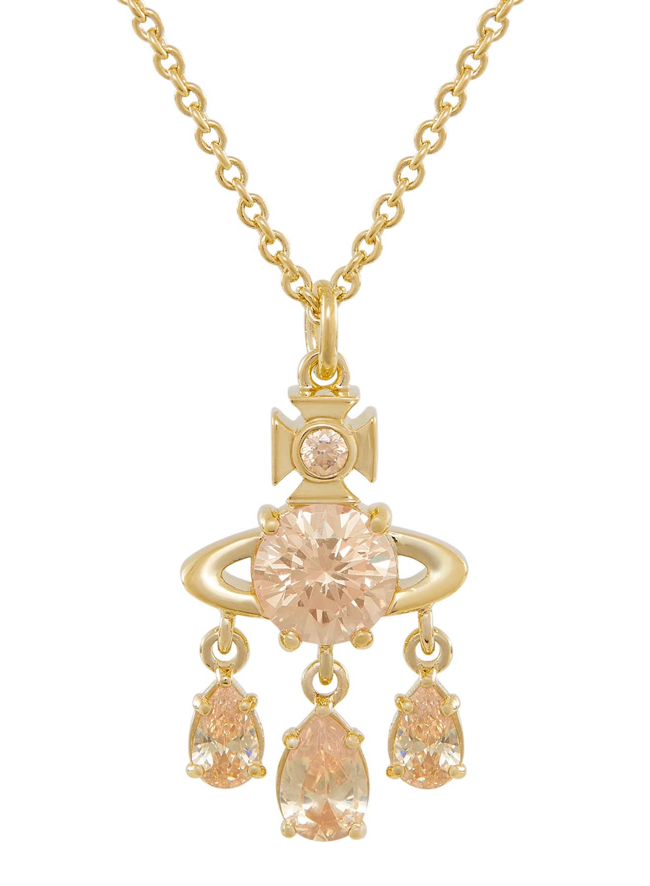 Vivienne Westwood Joaquina CZ Pendant Gold Plated