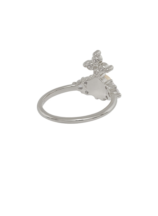 Vivienne Westwood Feodora Pearl Ring Sterling Silver