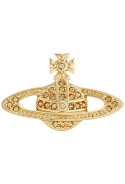 Vivienne Westwood Mini Bas Relief Pin Gold Plated