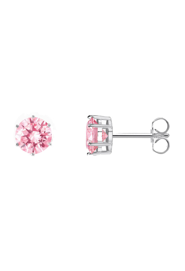 Thomas Sabo Big Pink Cubic Zirconia Earring Sterling Silver