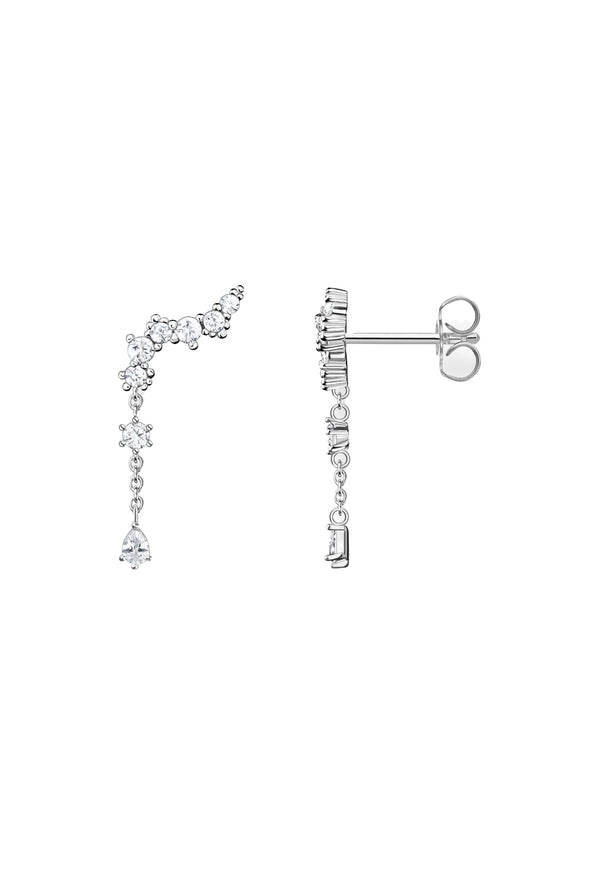 Thomas Sabo Cubic Zirconia Ear Climber with Drop Sterling Silver