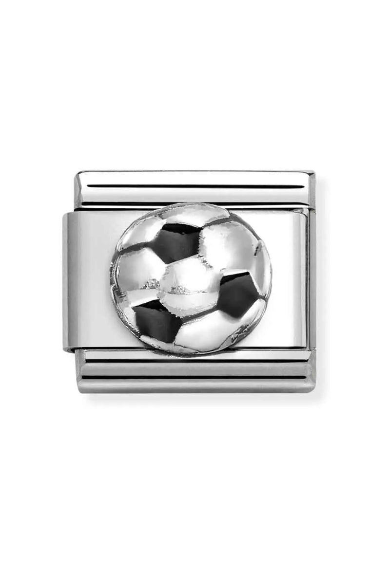 Nomination Composable Classic Link Football in Silver