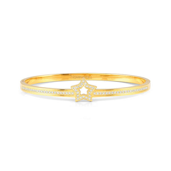 Nomination Pretty Bangles cz Star in Gold Plated