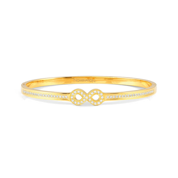 Nomination Pretty Bangles cz Infinity in Gold Plated