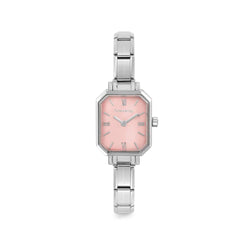 Ladies Nomination Paris Pastel Pink Dial Bracelet Watch Stainless Steel