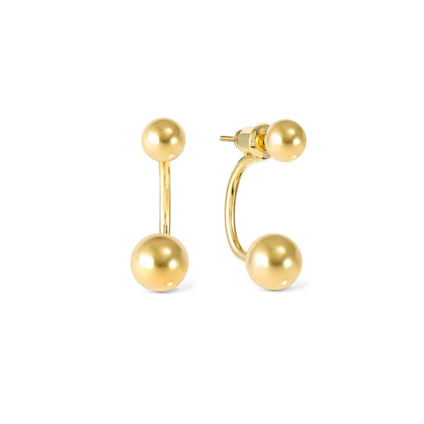 Nomination Fashion Era Ball Earring Jackets 925 Silver Gold Plated