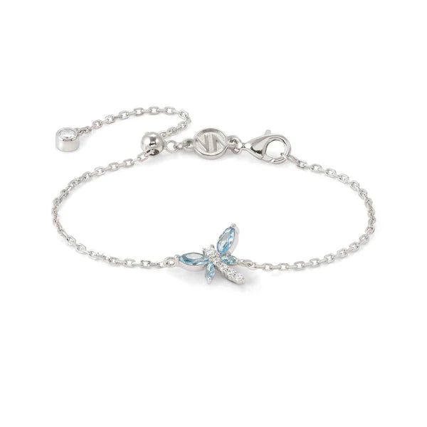 Nomination SHINE ME UP Cubic Zirconia Blue Dragonfly Bracelet 925 Silver