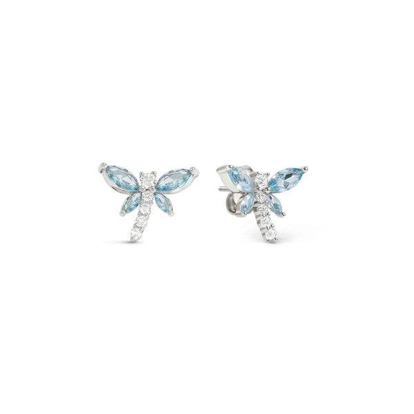 Nomination SHINE ME UP Cubic Zirconia Blue Dragonfly Earrings 925 Silver