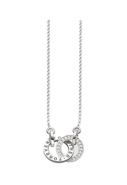 Thomas Sabo Small Together Forever Necklace Sterling Silver