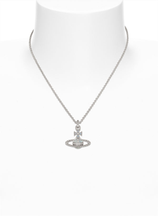 Vivienne Westwood Light Vitrail Crystal Mayfair Bas Relief Pendant Rhodium Plated