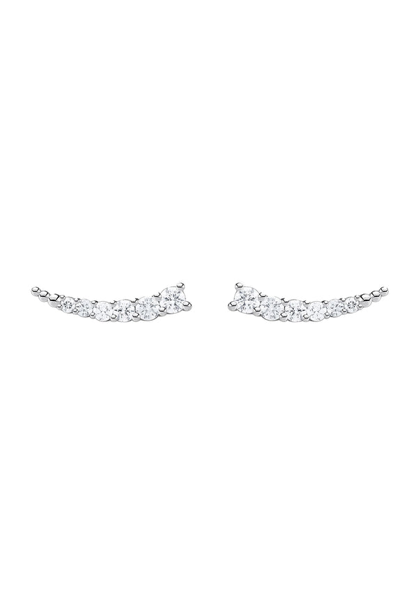 Thomas Sabo Graduated Cubic Zirconia Ear Climbers Sterling Silver