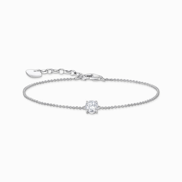 Thomas Sabo Bracelet With Single Cubic Zirconia Streling Silver