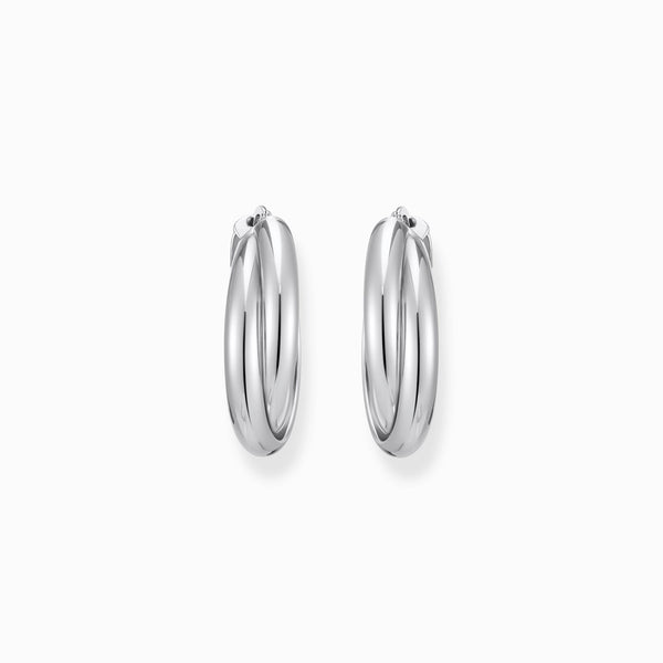 Thomas Sabo Intertwined Hoop Earrings Sterling Silver