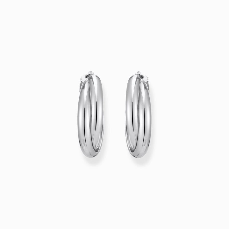 Thomas Sabo Intertwined Hoop Earrings Sterling Silver