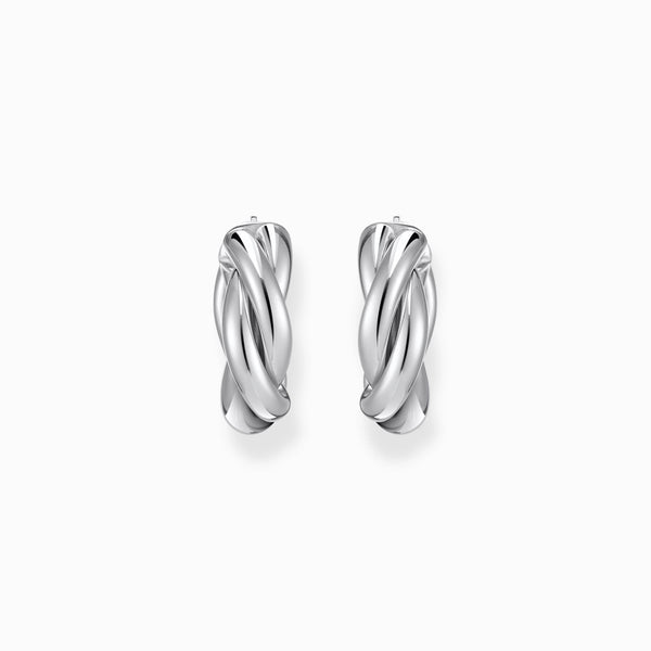 Thomas Sabo Intertwined Hoop Earrings Sterling Silver