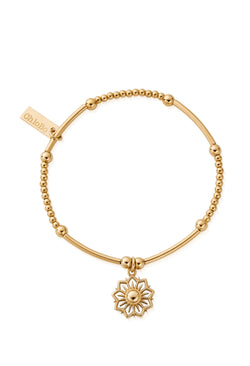ChloBo Cute Mini Sun Mandala Bracelet Silver Gold Plated *