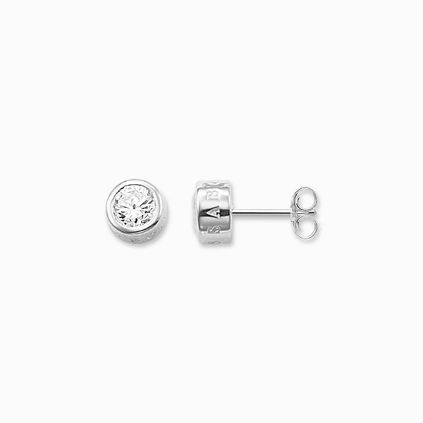 Thomas Sabo Large Cubic Zirconia Stud Earrings Sterling Silver