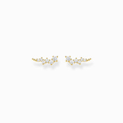 Thomas Sabo Cubic Zirconial Ear Climbers Sterling Silver Gold Tone